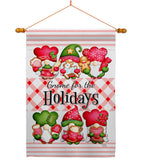 Winter Holidays Gnome - Bugs & Frogs Garden Friends Vertical Impressions Decorative Flags HG104155 Made In USA