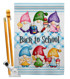 School Gnome - Bugs & Frogs Garden Friends Vertical Impressions Decorative Flags HG104156 Made In USA