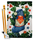 Winter Socks Gnome - Bugs & Frogs Garden Friends Vertical Impressions Decorative Flags HG104161 Made In USA