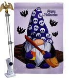 Spooky Gnome - Bugs & Frogs Garden Friends Vertical Impressions Decorative Flags HG104164 Made In USA