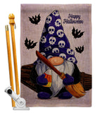 Spooky Gnome - Bugs & Frogs Garden Friends Vertical Impressions Decorative Flags HG104164 Made In USA