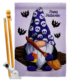 Spooky Gnome - Bugs & Frogs Garden Friends Vertical Impressions Decorative Flags HG104164 Made In USA