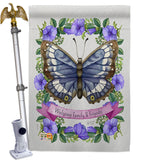 Floral Butterfly - Bugs & Frogs Garden Friends Vertical Impressions Decorative Flags HG137082 Made In USA