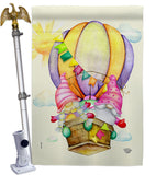 Gnomes Balloon - Bugs & Frogs Garden Friends Vertical Impressions Decorative Flags HG192660 Made In USA