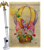 Gnomes Balloon - Bugs & Frogs Garden Friends Vertical Impressions Decorative Flags HG192660 Made In USA