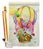 Gnomes Balloon - Bugs & Frogs Garden Friends Vertical Impressions Decorative Flags HG192660 Made In USA