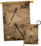 Dragonfly - Bugs & Frogs Garden Friends Vertical Impressions Decorative Flags HG104001 Made In USA