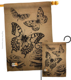 Butterflies - Bugs & Frogs Garden Friends Vertical Impressions Decorative Flags HG104002 Made In USA