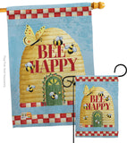 Bee Happy Hive - Bugs & Frogs Garden Friends Vertical Impressions Decorative Flags HG104089 Made In USA