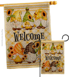 Spring Gnomes - Bugs & Frogs Garden Friends Vertical Impressions Decorative Flags HG104134 Made In USA