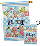 Summer Gnomes - Bugs & Frogs Garden Friends Vertical Impressions Decorative Flags HG104135 Made In USA