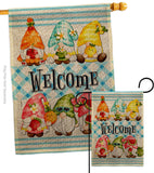 Sweet Gnomes - Bugs & Frogs Garden Friends Vertical Impressions Decorative Flags HG104137 Made In USA