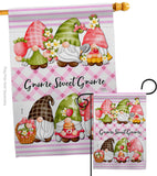 Gnome Sweet Gnome - Bugs & Frogs Garden Friends Vertical Impressions Decorative Flags HG104138 Made In USA