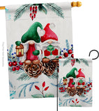 Winter Gnome - Bugs & Frogs Garden Friends Vertical Impressions Decorative Flags HG104146 Made In USA