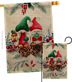 Winter Gnome - Bugs & Frogs Garden Friends Vertical Impressions Decorative Flags HG104146 Made In USA