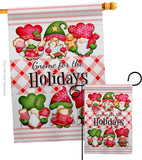 Winter Holidays Gnome - Bugs & Frogs Garden Friends Vertical Impressions Decorative Flags HG104155 Made In USA