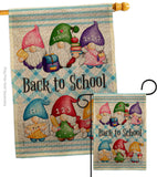 School Gnome - Bugs & Frogs Garden Friends Vertical Impressions Decorative Flags HG104156 Made In USA