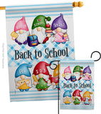 School Gnome - Bugs & Frogs Garden Friends Vertical Impressions Decorative Flags HG104156 Made In USA