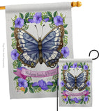 Floral Butterfly - Bugs & Frogs Garden Friends Vertical Impressions Decorative Flags HG137082 Made In USA