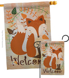 Welcome Fox - Bugs & Frogs Garden Friends Vertical Impressions Decorative Flags HG191107 Made In USA