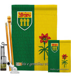 Saskatchewan - Canada Provinces Flags of the World Vertical Impressions Decorative Flags HG108188 Made In USA