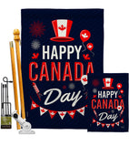 Canada Day - Canada Provinces Flags of the World Vertical Impressions Decorative Flags HG137260 Made In USA