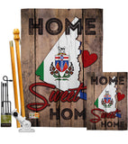 Canada Provinces Yukon Home Sweet Home - Canada Provinces Flags of the World Vertical Impressions Decorative Flags HG191171 Made In USA