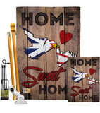 Canada Provinces Newfoundland and Labrador Home Sweet Home - Canada Provinces Flags of the World Vertical Impressions Decorative Flags HG191182 Made In USA