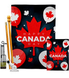 Canada Day Balloon - Canada Provinces Flags of the World Vertical Impressions Decorative Flags HG192634 Made In USA