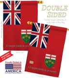 Ontario - Canada Provinces Flags of the World Vertical Impressions Decorative Flags HG108185 Made In USA