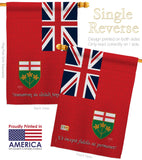 Ontario - Canada Provinces Flags of the World Vertical Impressions Decorative Flags HG108185 Made In USA