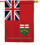 Ontario - Canada Provinces Flags of the World Vertical Impressions Decorative Flags HG108185 Made In USA