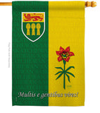 Saskatchewan - Canada Provinces Flags of the World Vertical Impressions Decorative Flags HG108188 Made In USA