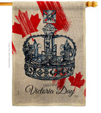 Celebration of the Queen - Canada Provinces Flags of the World Vertical Impressions Decorative Flags HG108644 Made In USA