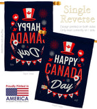 Canada Day - Canada Provinces Flags of the World Vertical Impressions Decorative Flags HG137260 Made In USA