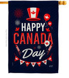 Canada Day - Canada Provinces Flags of the World Vertical Impressions Decorative Flags HG137260 Made In USA