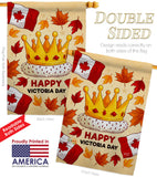 Happy Victoria Day - Canada Provinces Flags of the World Vertical Impressions Decorative Flags HG137468 Made In USA
