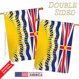 British Columbia - Canada Provinces Flags of the World Vertical Impressions Decorative Flags HG140933 Printed In USA