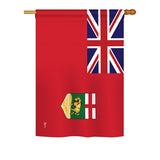 Manitoba - Canada Provinces Flags of the World Vertical Impressions Decorative Flags HG140934 Printed In USA