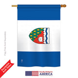 Northwest Territories - Canada Provinces Flags of the World Vertical Impressions Decorative Flags HG140937 Printed In USA