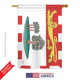 Prince Edward Island - Canada Provinces Flags of the World Vertical Impressions Decorative Flags HG140941 Printed In USA