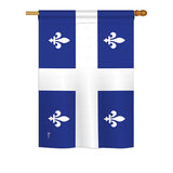 Quebec - Canada Provinces Flags of the World Vertical Impressions Decorative Flags HG140942 Printed In USA