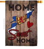 Canada Provinces Nova Scotia Home Sweet Home - Canada Provinces Flags of the World Vertical Impressions Decorative Flags HG191174 Made In USA