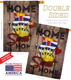 Canada Provinces British Columbia Home Sweet Home - Canada Provinces Flags of the World Vertical Impressions Decorative Flags HG191178 Made In USA