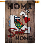 Canada Provinces Northwest Territories Home Sweet Home - Canada Provinces Flags of the World Vertical Impressions Decorative Flags HG191185 Made In USA