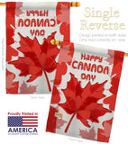 Maple Canada Day - Canada Provinces Flags of the World Vertical Impressions Decorative Flags HG192277 Made In USA