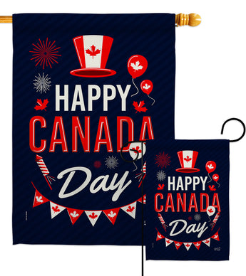 Canada Day - Canada Provinces Flags of the World Vertical Impressions Decorative Flags HG137260 Made In USA