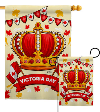 Celebrate Victoria Day - Canada Provinces Flags of the World Vertical Impressions Decorative Flags HG137469 Made In USA