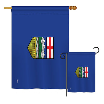 Alberta - Canada Provinces Flags of the World Vertical Impressions Decorative Flags HG140932 Printed In USA