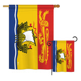 New Brunswick - Canada Provinces Flags of the World Vertical Impressions Decorative Flags HG140935 Printed In USA